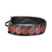 ドラゴンサン – 黒い赤い白+あなたのアイディア アスレチックヘッドバンド (左)