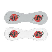 ドラゴンサン – 黒い赤い白+あなたのアイディア 野球ボール (パネル)