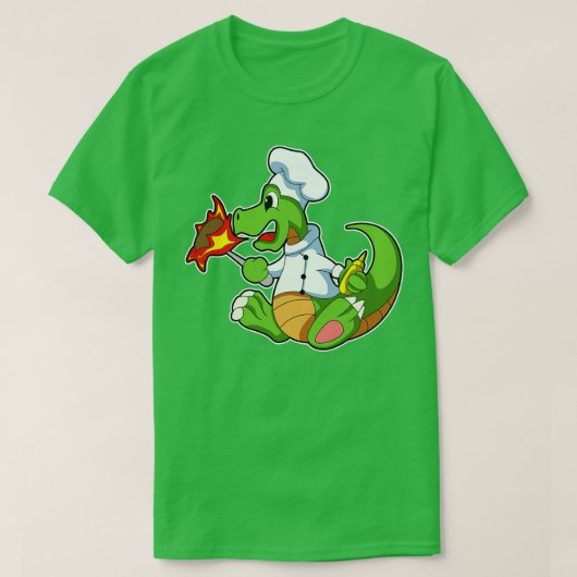 ドラゴンシェフの料理用エプロン Tシャツ (デザイン正面)