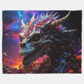 ドラゴンシティ003 フリースブランケット (正面(横))