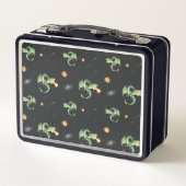 ドラゴンシームレスパターン メタルランチボックス (裏面)