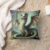 ドラゴンジャバーウォッキーかわいいファンタジークリーチャー芸術 クッション (ブランケット)