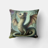 ドラゴンジャバーウォッキーかわいいファンタジークリーチャー芸術 クッション (裏面)