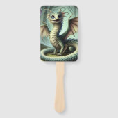 ドラゴンジャバーウォッキーかわいいファンタジークリーチャー芸術 ハンドファン (正面)