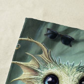 ドラゴンジャバーウォッキーかわいいファンタジークリーチャー芸術 ビーチタオル (インサイチュ)