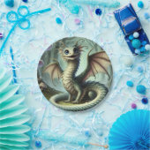 ドラゴンジャバーウォッキーかわいいファンタジークリーチャー芸術 ペーパープレート (パーティー)