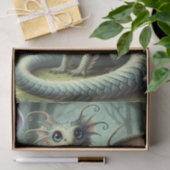 ドラゴンジャバーウォッキーかわいいファンタジークリーチャー芸術 薄葉紙 (ギフト)