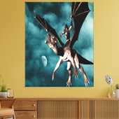 ドラゴンスカイウォリアー キャンバスプリント (インサイチュ (リビング))