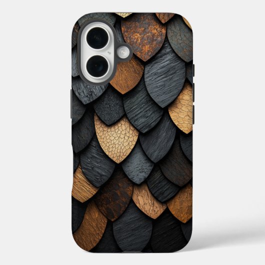 ドラゴンスケールのテクスチャー電話ケース Case-Mate iPhoneケース (裏面)