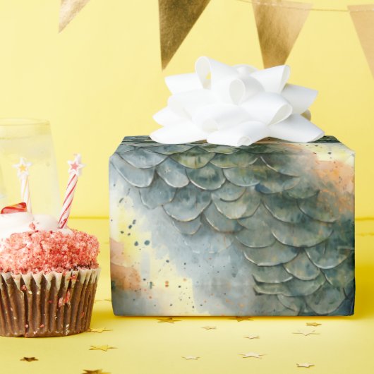 ドラゴンスケールギフトラップ ラッピングペーパー (誕生日パーティー)