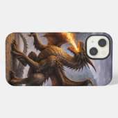 ドラゴンスケール柄フォンケース iPhoneケース (裏面横)