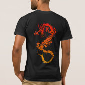 ドラゴンスタイリッシュタトゥーTシャツ Tシャツ (裏面)