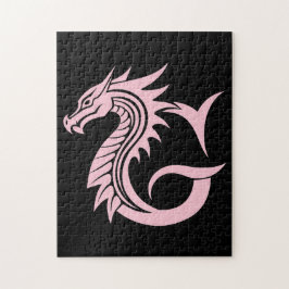 ドラゴンスタイルの文字G、ドラゴンアルファベット、モノグラム ジグソーパズル