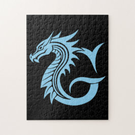 ドラゴンスタイルの文字G、ドラゴンアルファベット、モノグラム ジグソーパズル