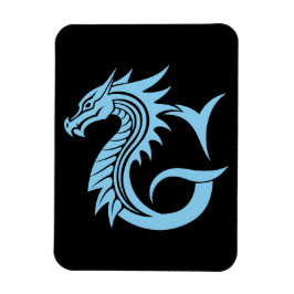 ドラゴンスタイルの文字G、ドラゴンアルファベット、モノグラム マグネット