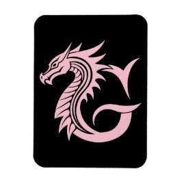 ドラゴンスタイルの文字G、ドラゴンアルファベット、モノグラム マグネット