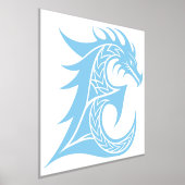 ドラゴンスタイル文字E，ドラゴンアルファベット，モノグラム 箔ポスター (レイダウン)