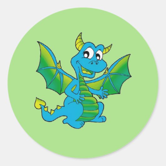 ドラゴンスティッカー ラウンドシール (正面)