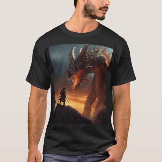 「ドラゴンストライク・オン・ザ・マウンテン」 Tシャツ (正面)