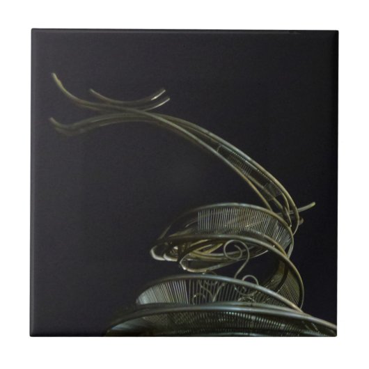 ドラゴンスモール（4.25インチx 4.25インチ）セラミック写真タイル タイル (正面)