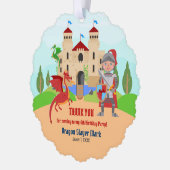 ドラゴンスレイヤナイトボーイバースデーパーティー オーナメントカード (左)