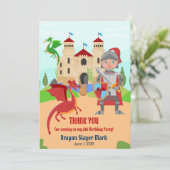 ドラゴンスレイヤナイトボーイバースデーパーティー サンキューカード (スタンド正面)