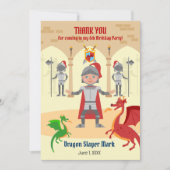 ドラゴンスレイヤナイトボーイバースデーパーティー サンキューカード (正面)