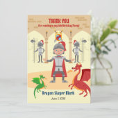 ドラゴンスレイヤナイトボーイバースデーパーティー サンキューカード (スタンド正面)
