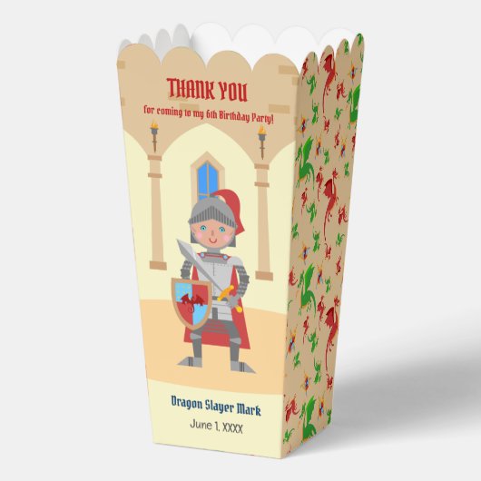 ドラゴンスレイヤナイトボーイバースデーパーティー フェイバーボックス (正面)