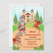 ドラゴンスレイヤナイトボーイバースデーパーティー 招待状 (正面)