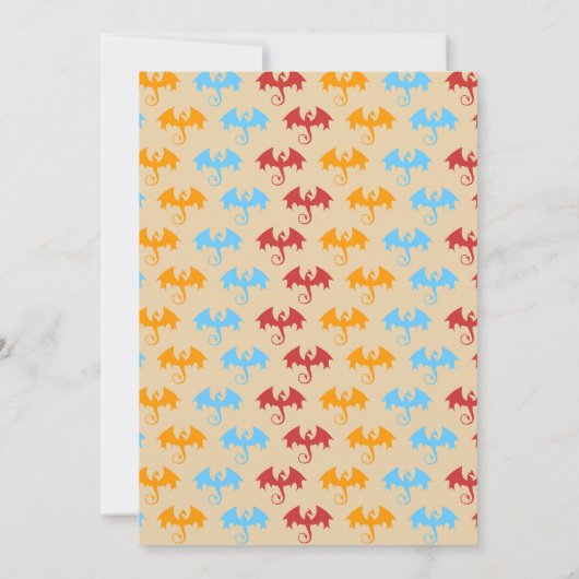 ドラゴンスレイヤナイトボーイバースデーパーティー 招待状 (裏面)