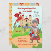 ドラゴンスレイヤナイトボーイバースデーパーティー 招待状 (正面/裏面)