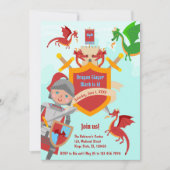 ドラゴンスレイヤナイトボーイバースデーパーティー 招待状 (正面)