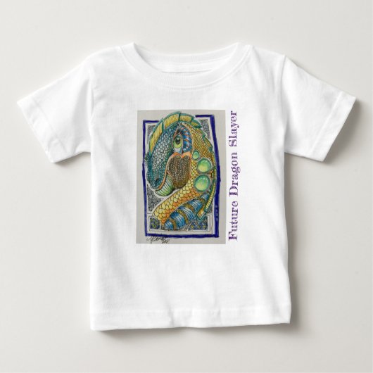 ドラゴンスレイヤベビーロンパー ベビーTシャツ (正面)