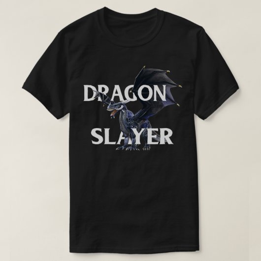 ドラゴンスレイヤーファンタジーRPG Tシャツ (デザイン正面)