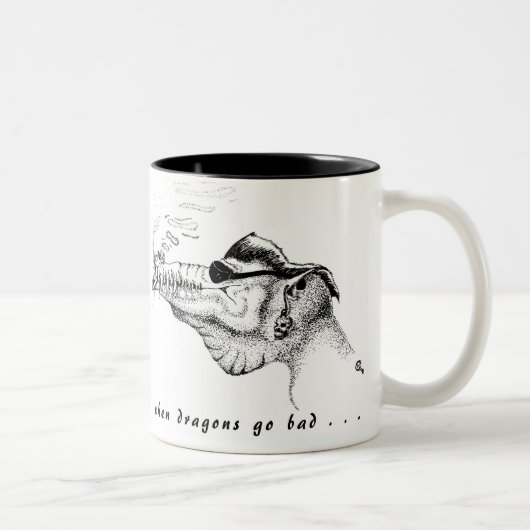ドラゴンズが悪くなる時。.... ツートーンマグカップ (右)