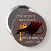 ドラゴンズに干渉するな 缶バッジ (正面&裏面)