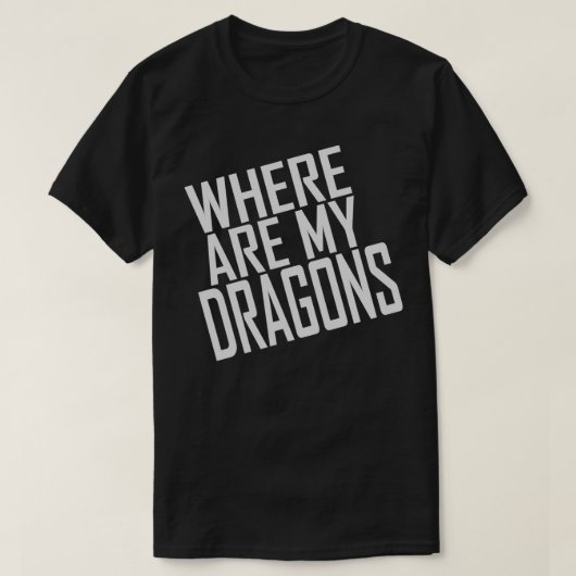 ドラゴンズのワンライナーはどこだ Tシャツ (デザイン正面)