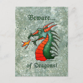ドラゴンズの石の背景に注意 ポストカード