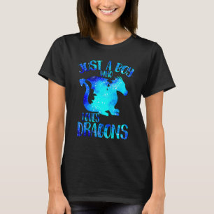 ドラゴンズを愛する少年宇宙ドラゴンカッコいいB Tシャツ
