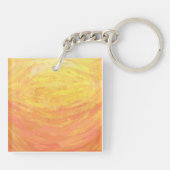 ドラゴンズアイオレンジとブラックモノグラム キーホルダー (裏面)