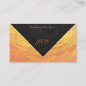 ドラゴンズアイオレンジとブラックモノグラム 名刺 (裏面)