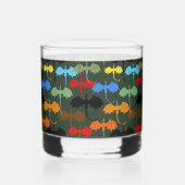 ドラゴンズグリーン飛行ファンタジー ウイスキーグラス (裏面)