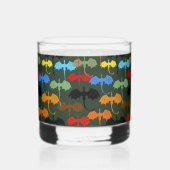 ドラゴンズグリーン飛行ファンタジー ウイスキーグラス (左)