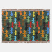 ドラゴンズグリーン飛行ファンタジー スローブランケット (正面)