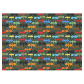 ドラゴンズグリーン飛行ファンタジー テーブルクロス (正面(横))