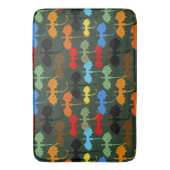 ドラゴンズグリーン飛行ファンタジー バスマット (正面縦)