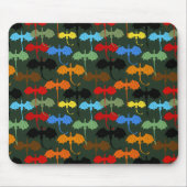 ドラゴンズグリーン飛行ファンタジー マウスパッド (正面)