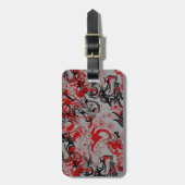 ドラゴンズグンギー抽象芸術アート ラゲッジタグ (正面縦)