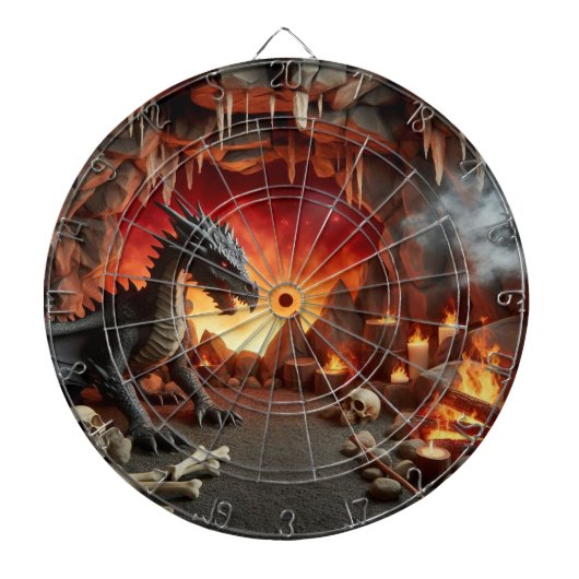 ドラゴンズケーブアートダーツボード ダーツボード (正面)